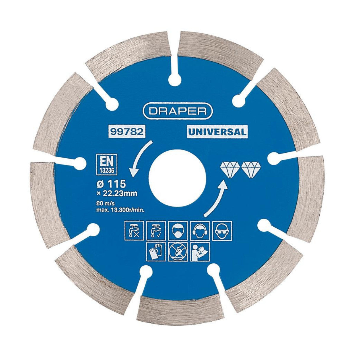 Draper Segmented Diamond Blade, 115mm 99782
