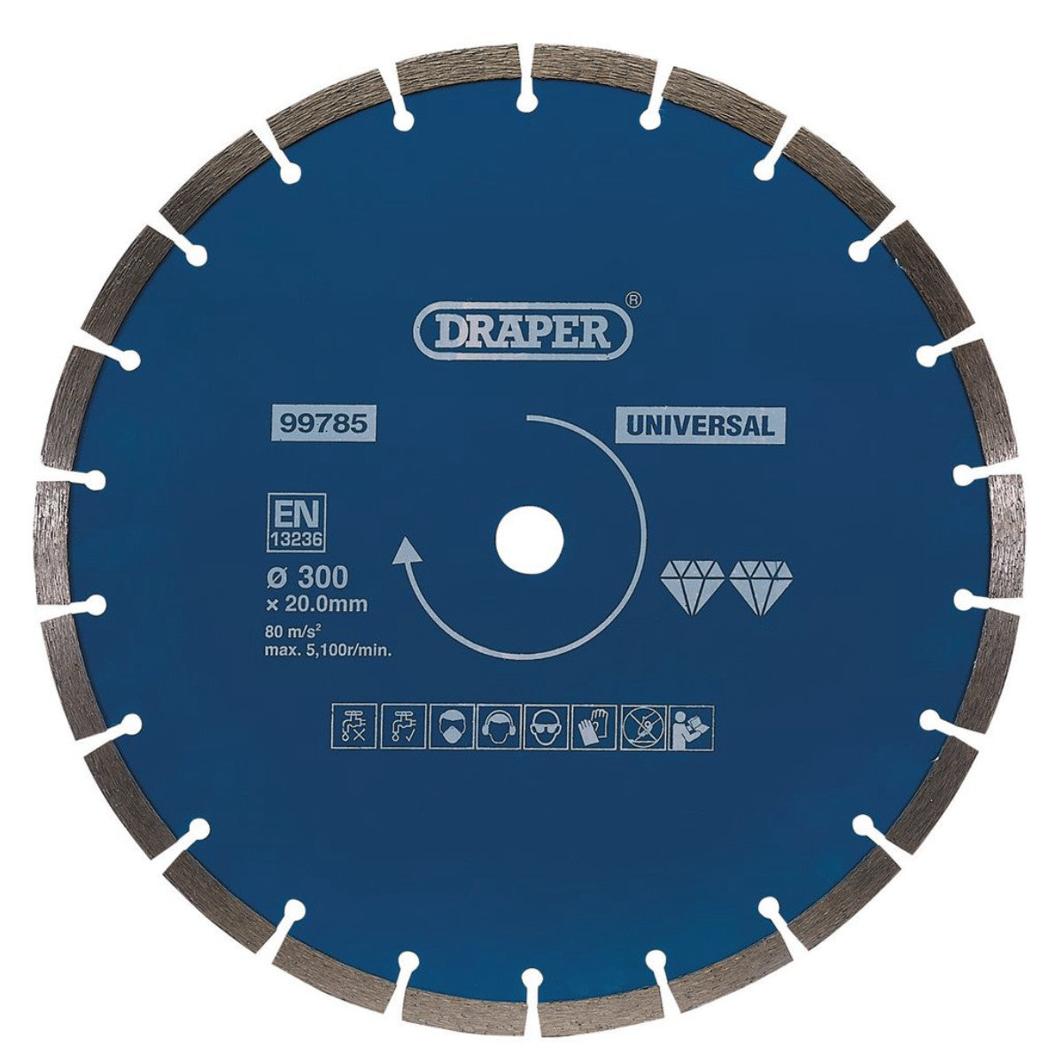 Draper Segmented Diamond Blade, 300mm 99785