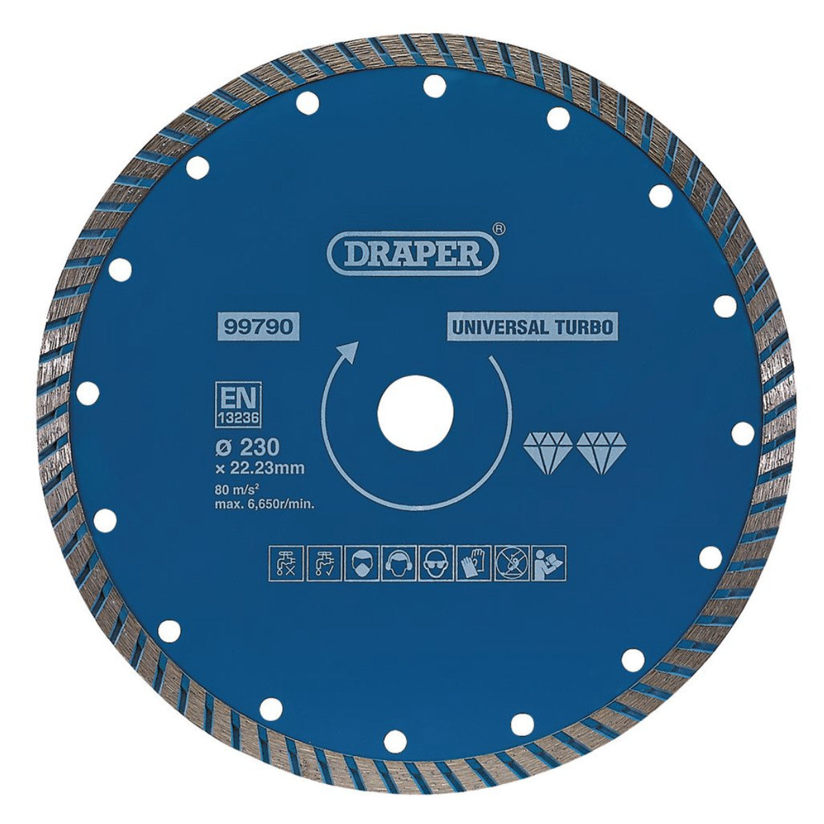 Draper Turbo Diamond Blade, 230mm 99790
