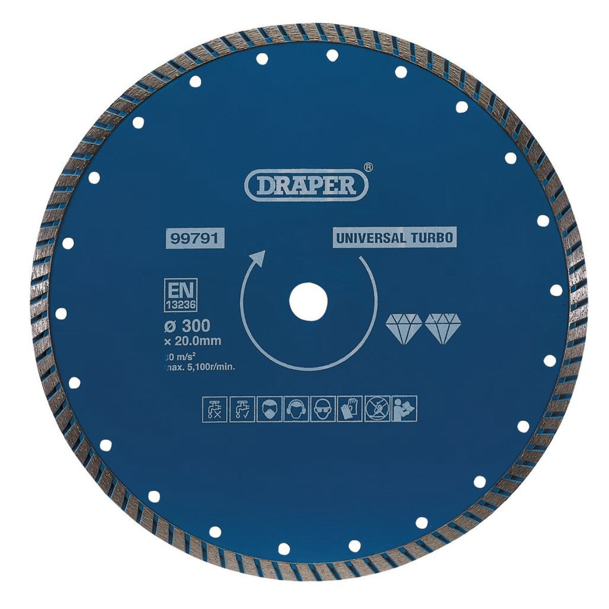 Draper Turbo Diamond Blade, 300mm 99791