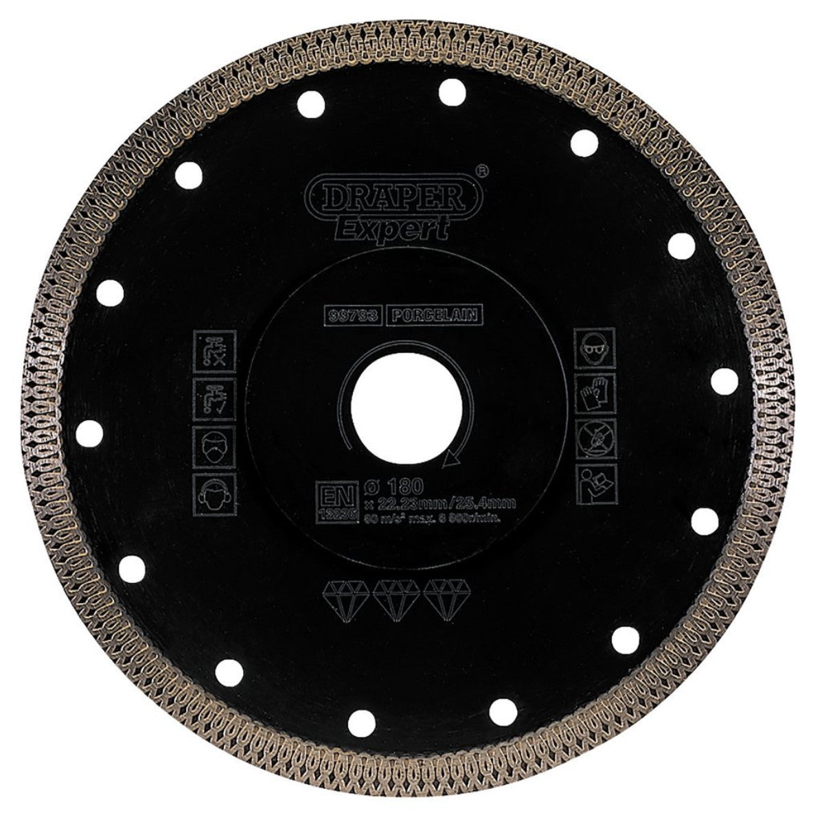 Draper Expert Turbo-X Porcelain Diamond Blade, 180mm 99793