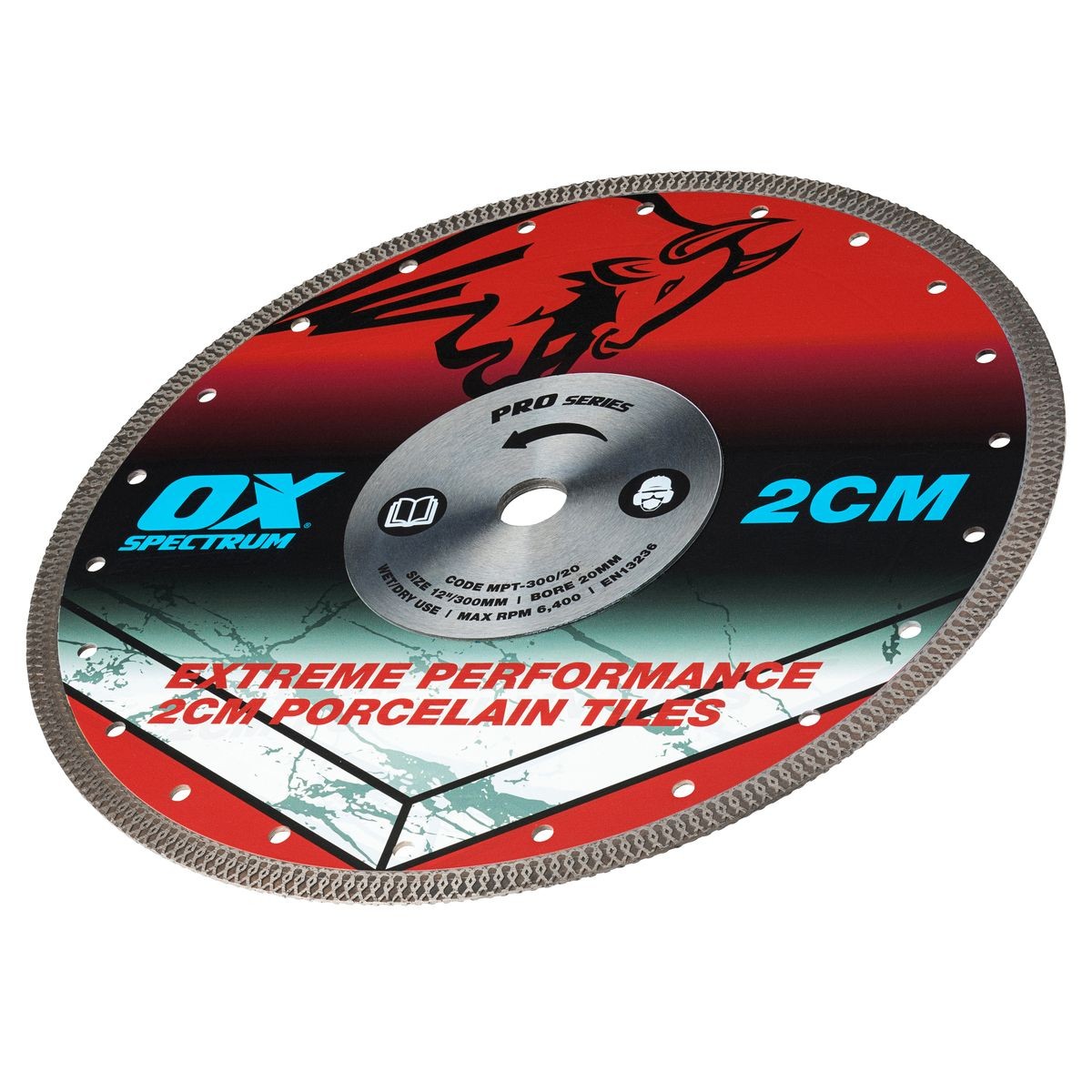 OX 2CM Porcelain Cutting Blade - 300/20mm 2CM-300/20