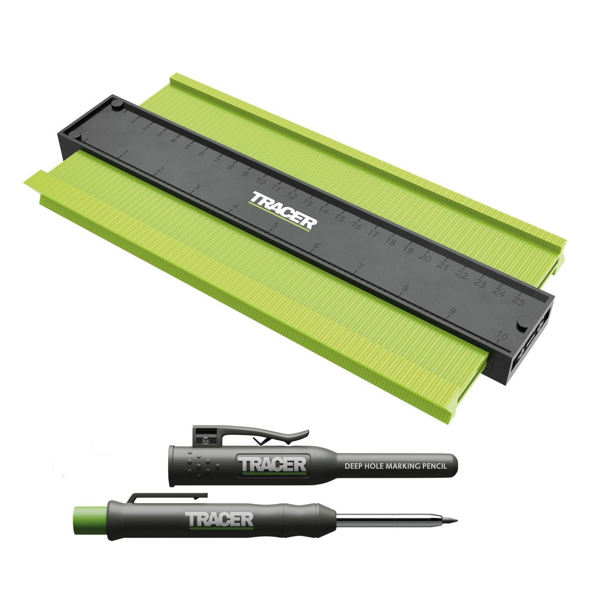 TRACER Contour Gauge 10" (Inc TRACER Deep Hole Pencil) ACG2