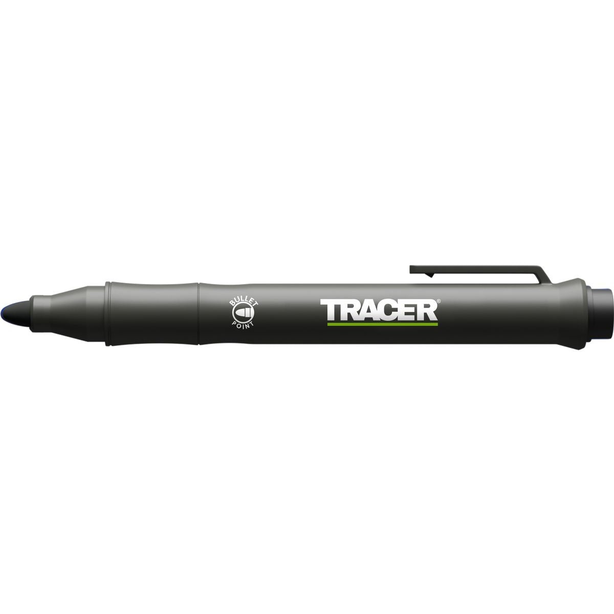 TRACER Clog Free Marker Black (Loose)  (Box of 10) w/ barcodes Each Pencil with UV laser etching barcode ALCF1