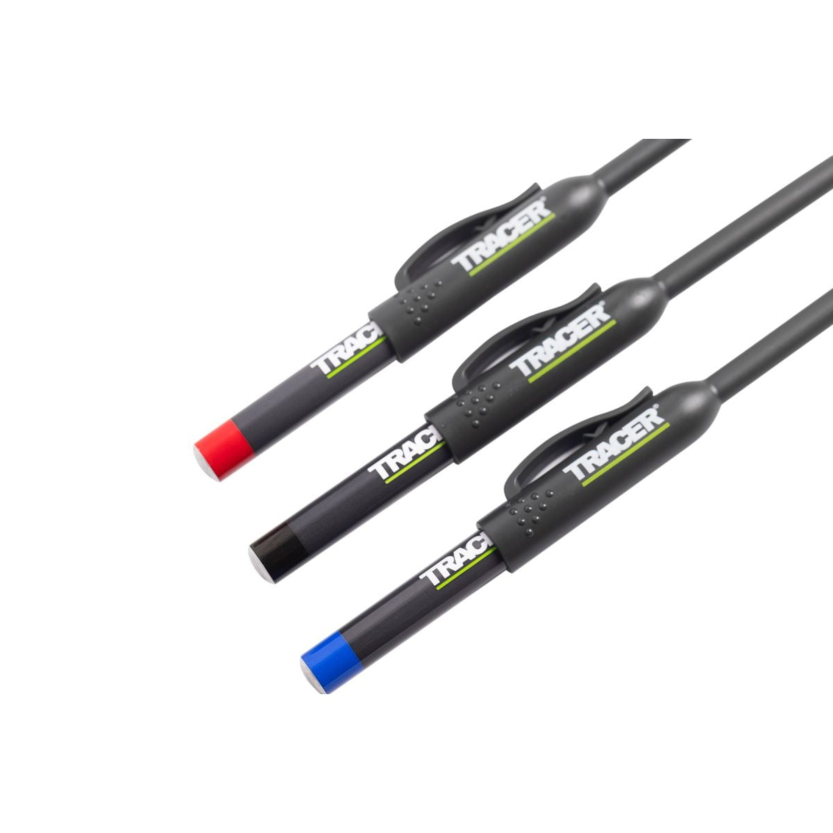 TRACER 3 Piece Long Nib Marker Pen Set - 1X Black, 1X Blue, 1X Red ALNPK3