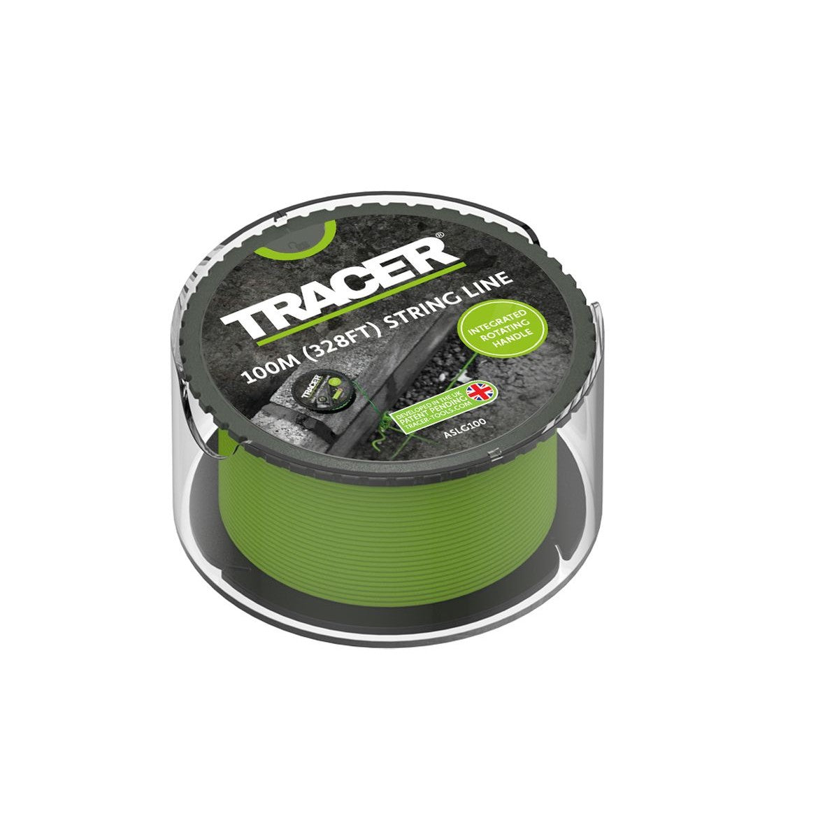 TRACER 100m String Line - Green ASLG100