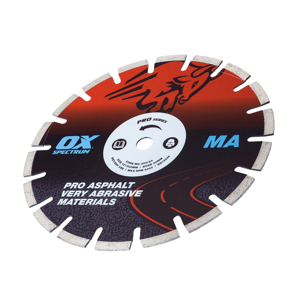 OX Asphalt Diamond Blade - 300/20mm MA300/20