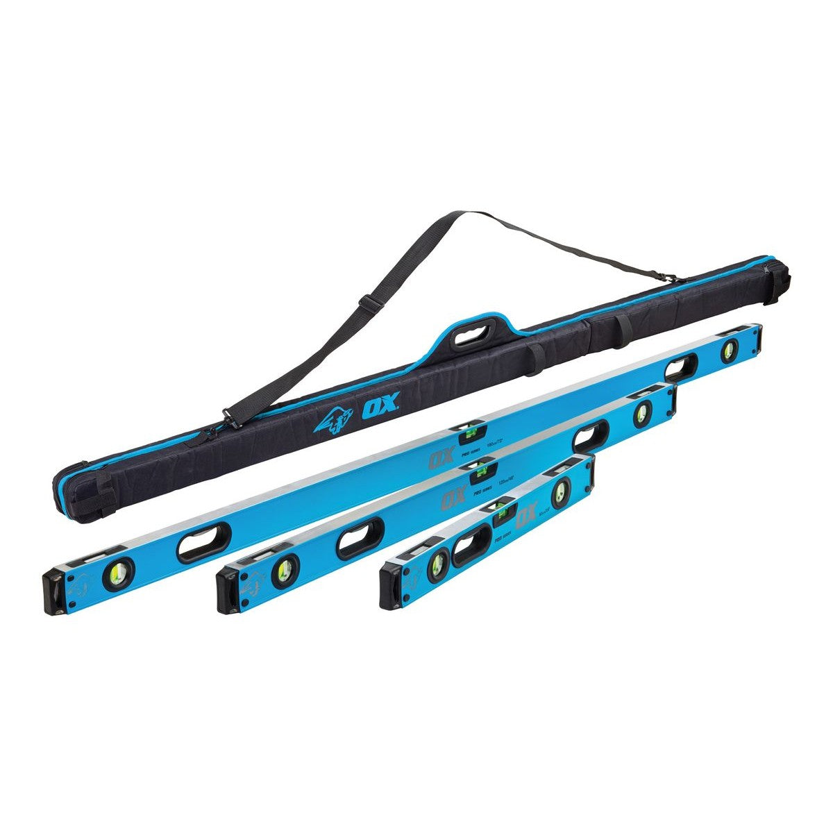 OX Level Bag with 72in, 48in, and 24in Pro Levels OX-P028603