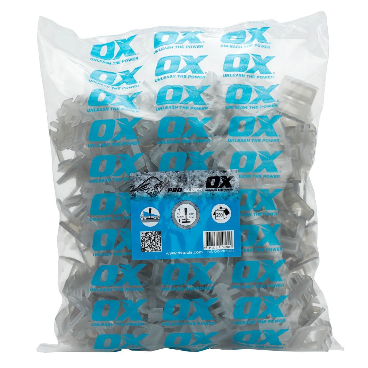 OX Tile level system 2 x 13mm spacer 250 piece OX-P162722