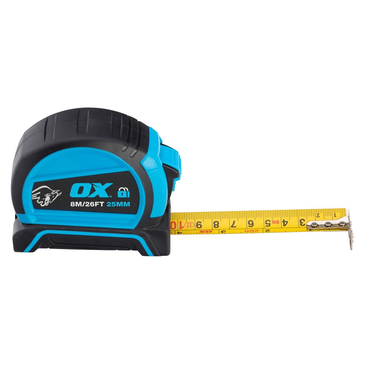 OX Double Locking Tape Measure - 8m OX-P505208