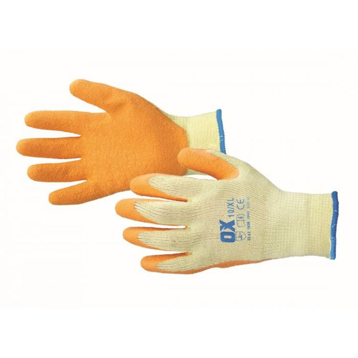 OX Latex Grip Gloves - Size 10 (XL) OX-S241610