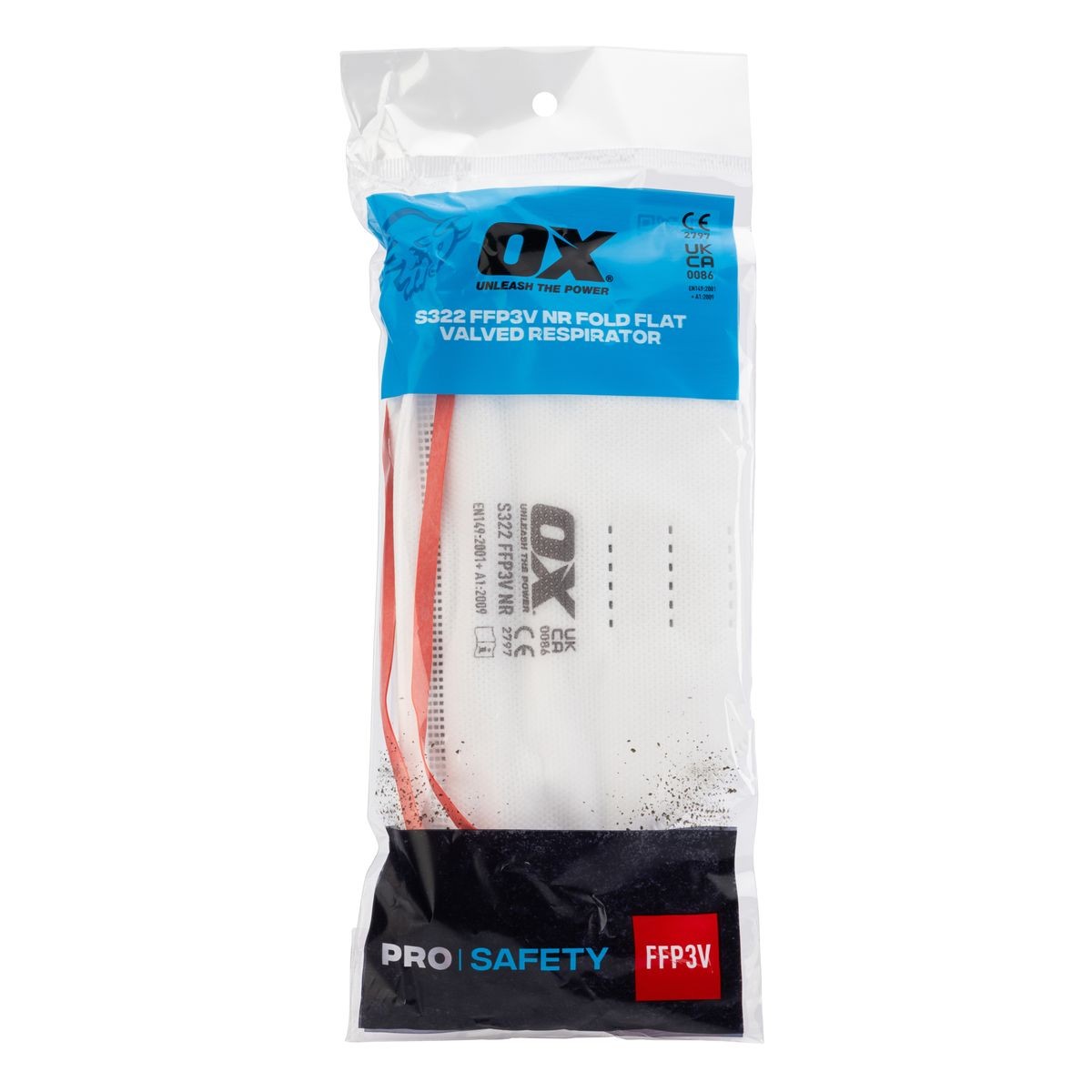 OX S322 FFP3V Fold Flat Valved Respirator OX-S480001
