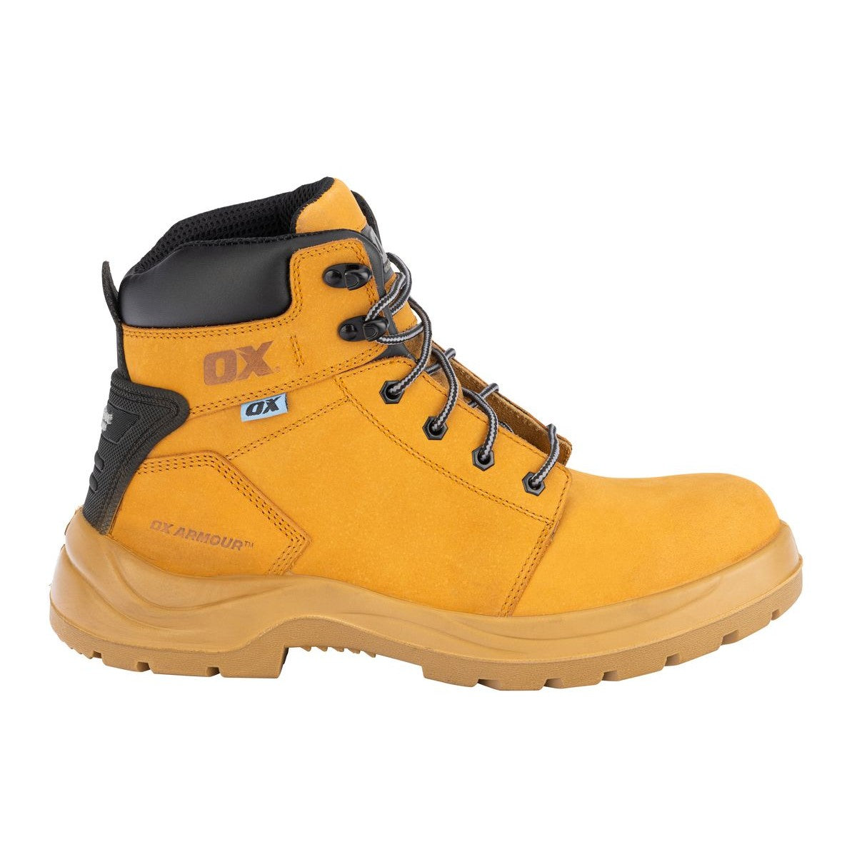 OX Attitude Honey Nubuck Leather Safety Boots - Size 12 OX-S487912