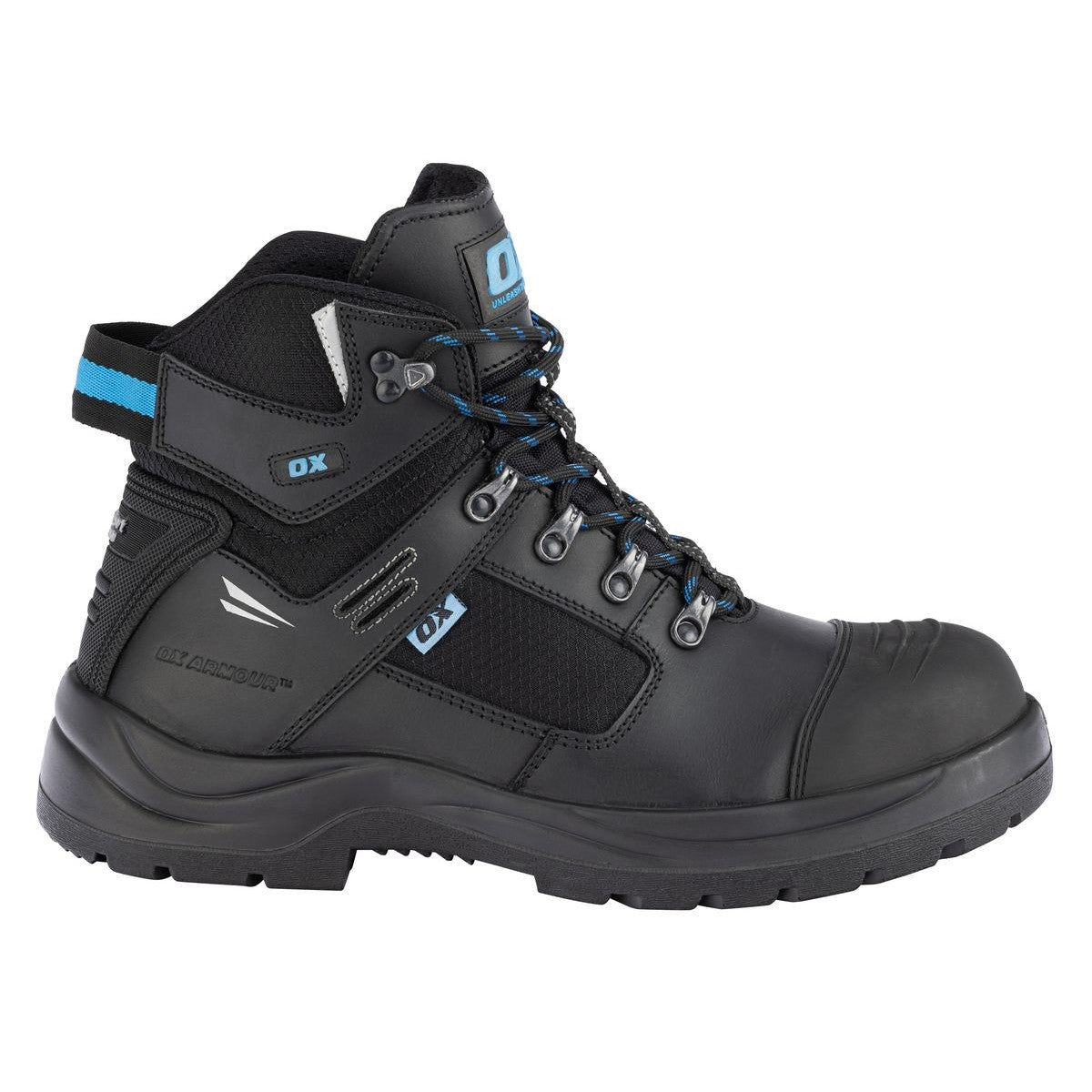 OX Innovation Black Safety Boots - Size 6 OX-S488806