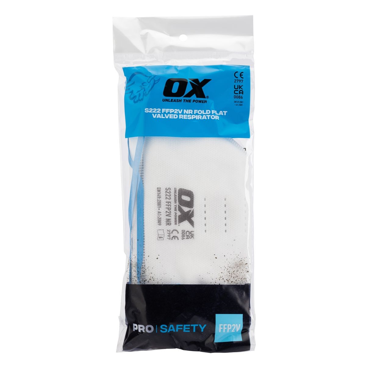 OX S222 FFP2V Fold Flat Valved Respirator OX-S489401
