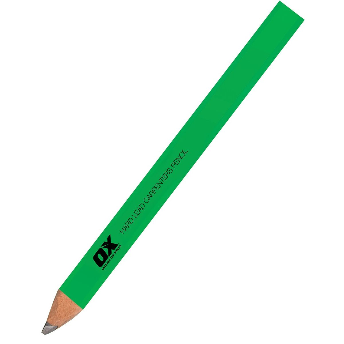 OX Hard Green Carpenters Pencils - 10pk (Display Box) OX-T023010