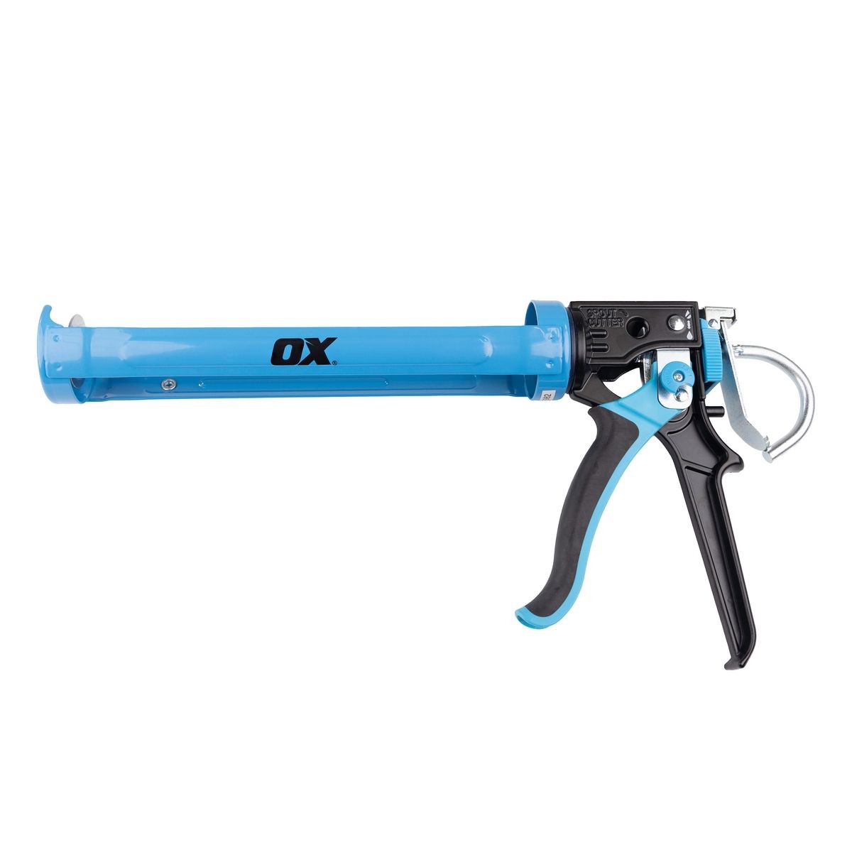 OX 400ml Heavy Duty Caulk Gun | 25:1 /12:1 Dual Thrust Ratio OX-T046507
