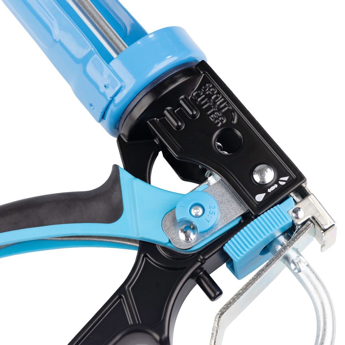 OX 400ml Heavy Duty Caulk Gun | 25:1 /12:1 Dual Thrust Ratio OX-T046507