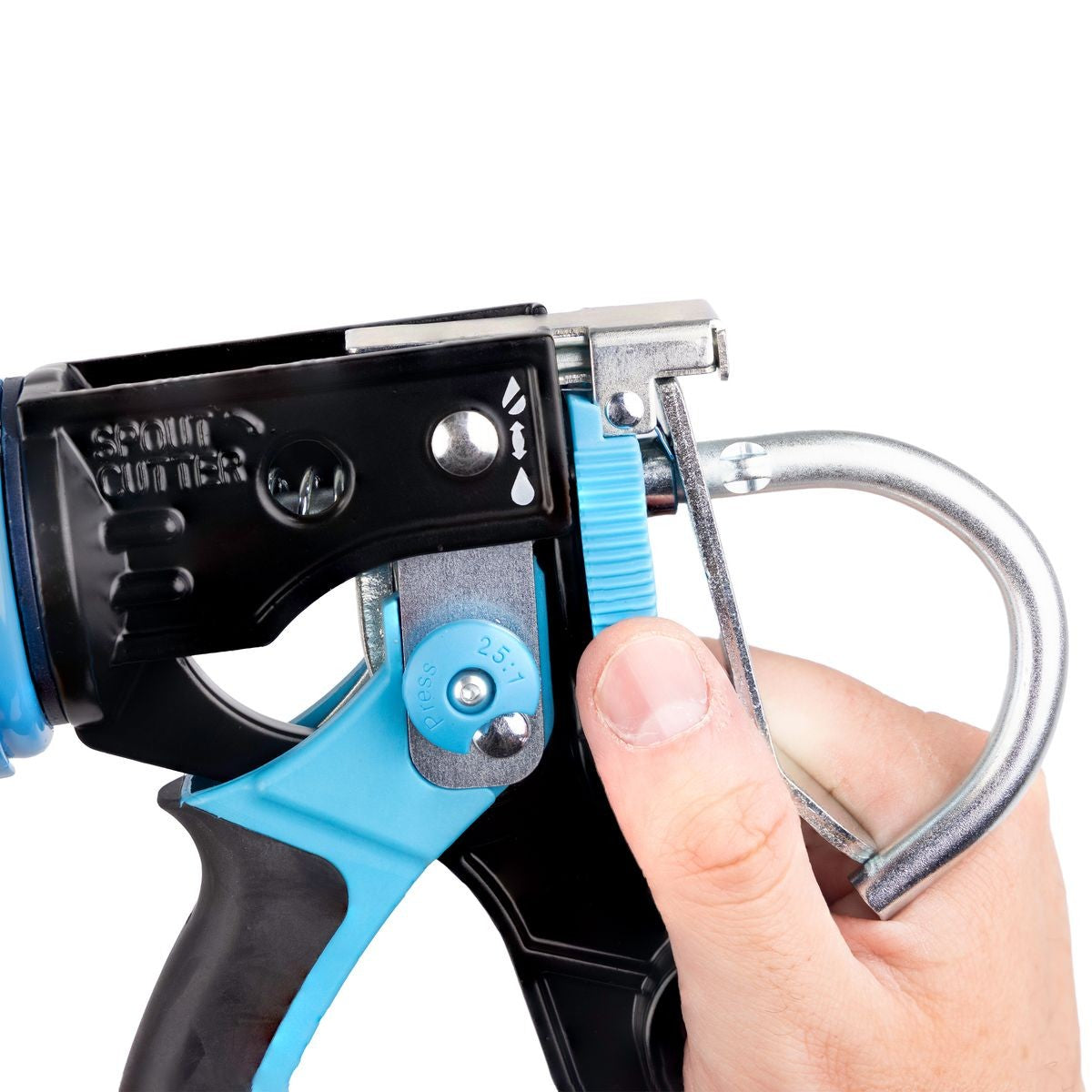 OX 400ml Heavy Duty Caulk Gun | 25:1 /12:1 Dual Thrust Ratio OX-T046507
