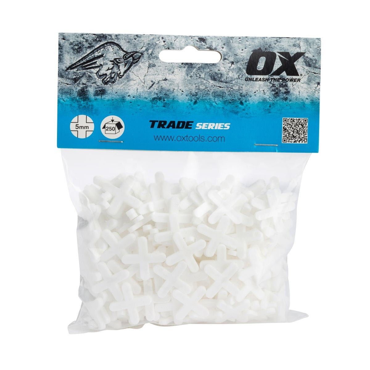 OX Cross Shaped Tile Spacers - 5mm (250 pcs) OX-T160905