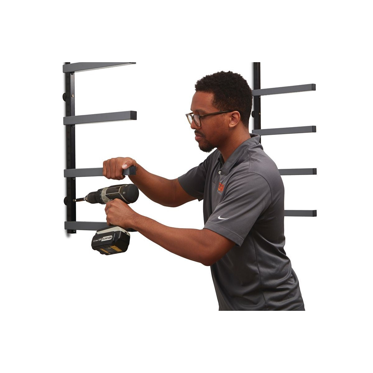 BORA Wood Rack 6 Tier - Gray/Black PBR-006B