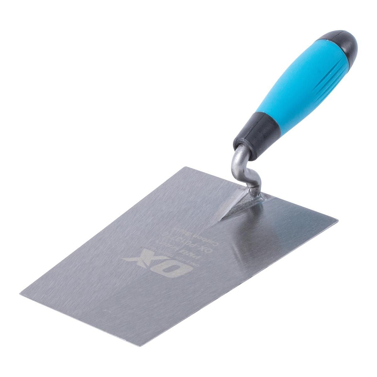 OX Pro Carbon Steel Bucket/Square Front Trowel - OX Grip | 7" / 180mm OX-P013718
