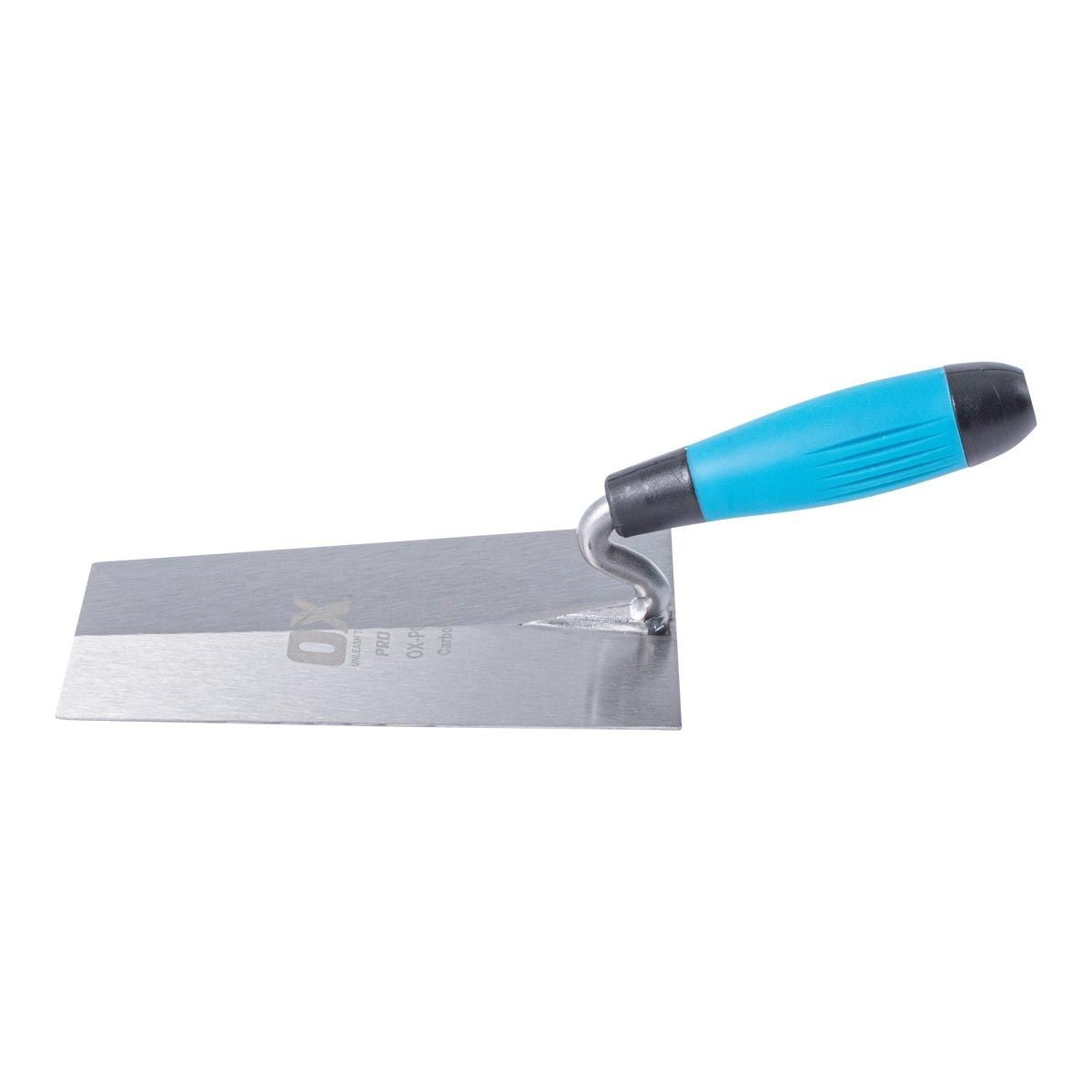 OX Pro Carbon Steel Bucket/Square Front Trowel - OX Grip | 7" / 180mm OX-P013718