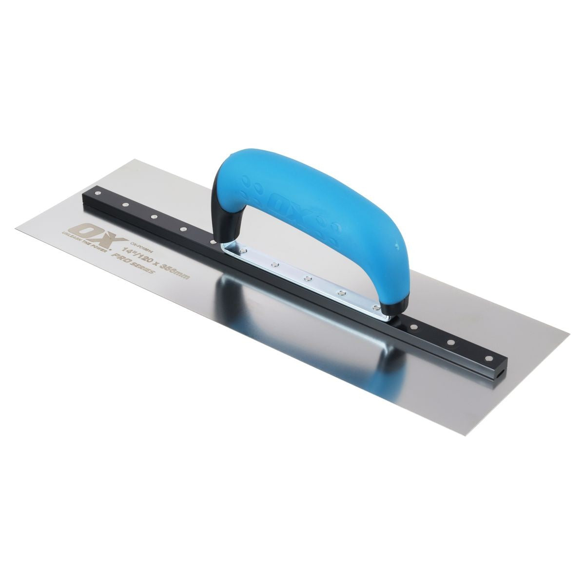 OX Pro SST Square Cement Finishing Trowel - OX Grip | 4.75" x 14" / 120mm x 356mm OX-P018814