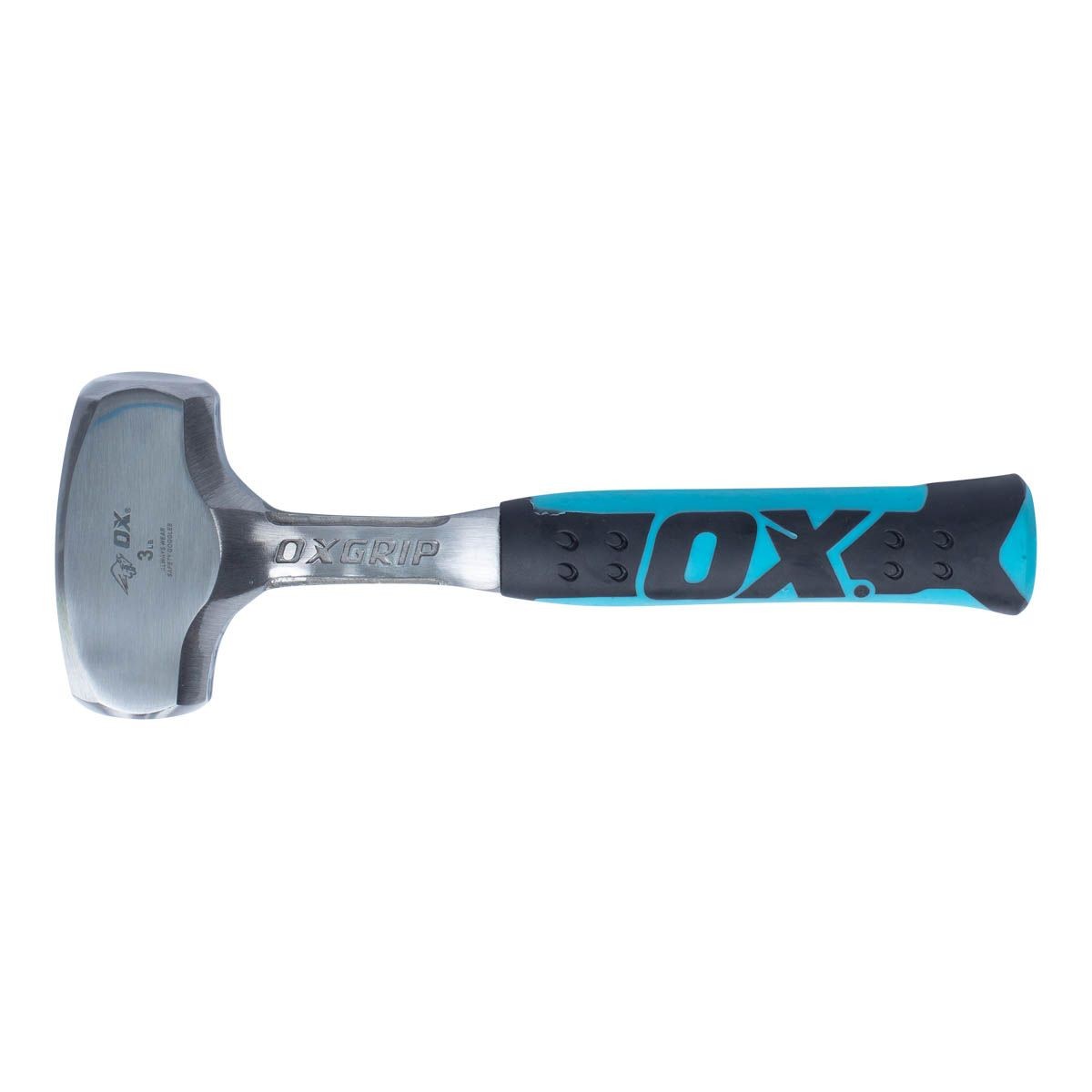 OX Pro Club Hammer - Rubber Handle | 3-Pounds / 1.3-Kilograms OX-P082703