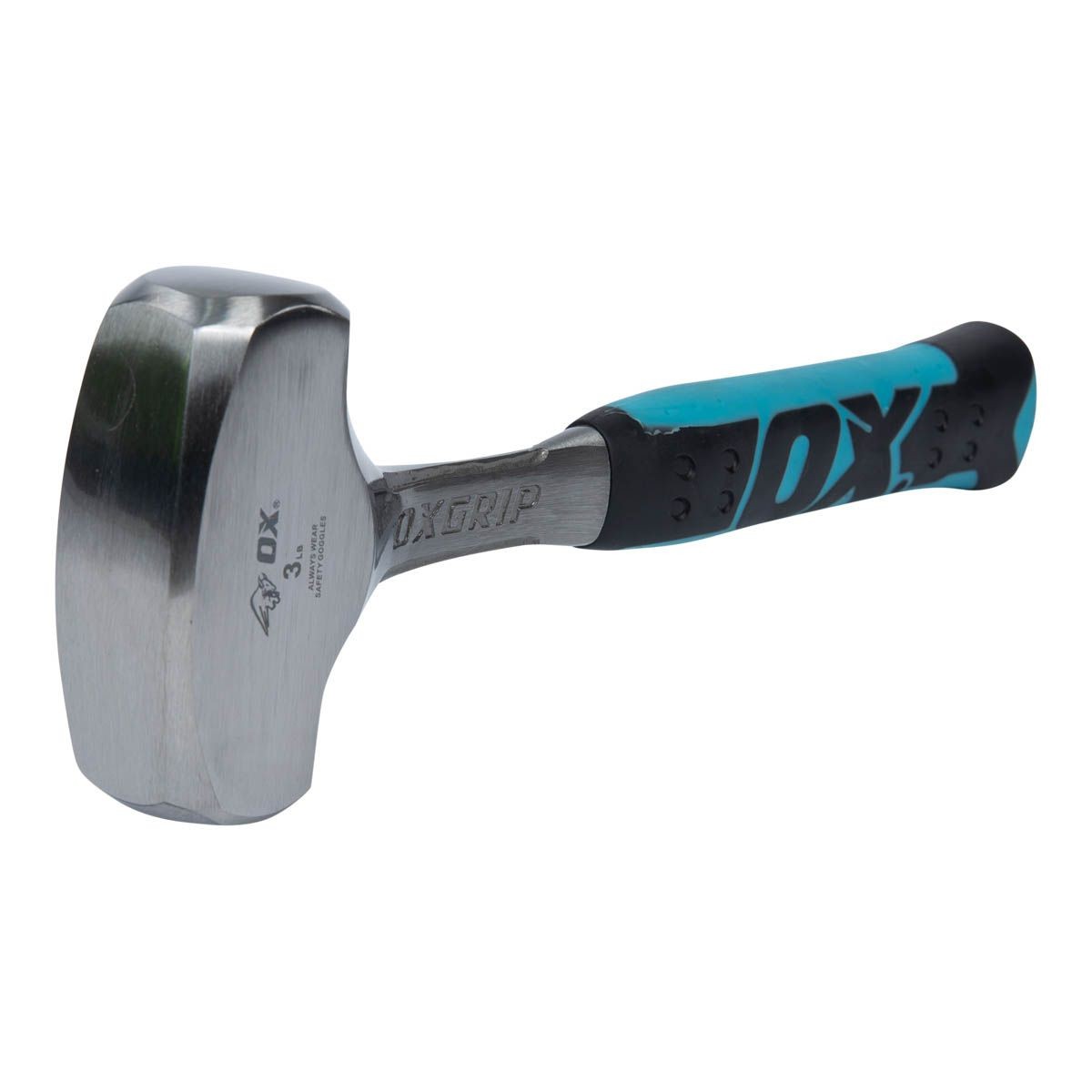 OX Pro Club Hammer - Rubber Handle | 3-Pounds / 1.3-Kilograms OX-P082703