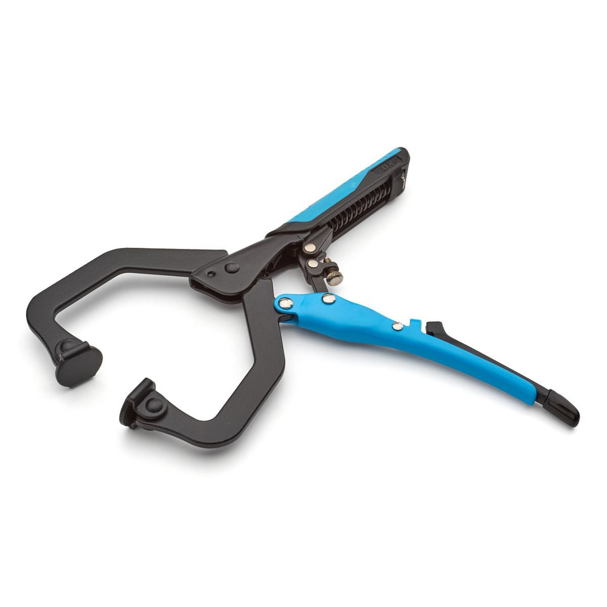 OX Auto Adjust 7-Inch C Clamp With Swivel Pad - Gripped OX-P204302