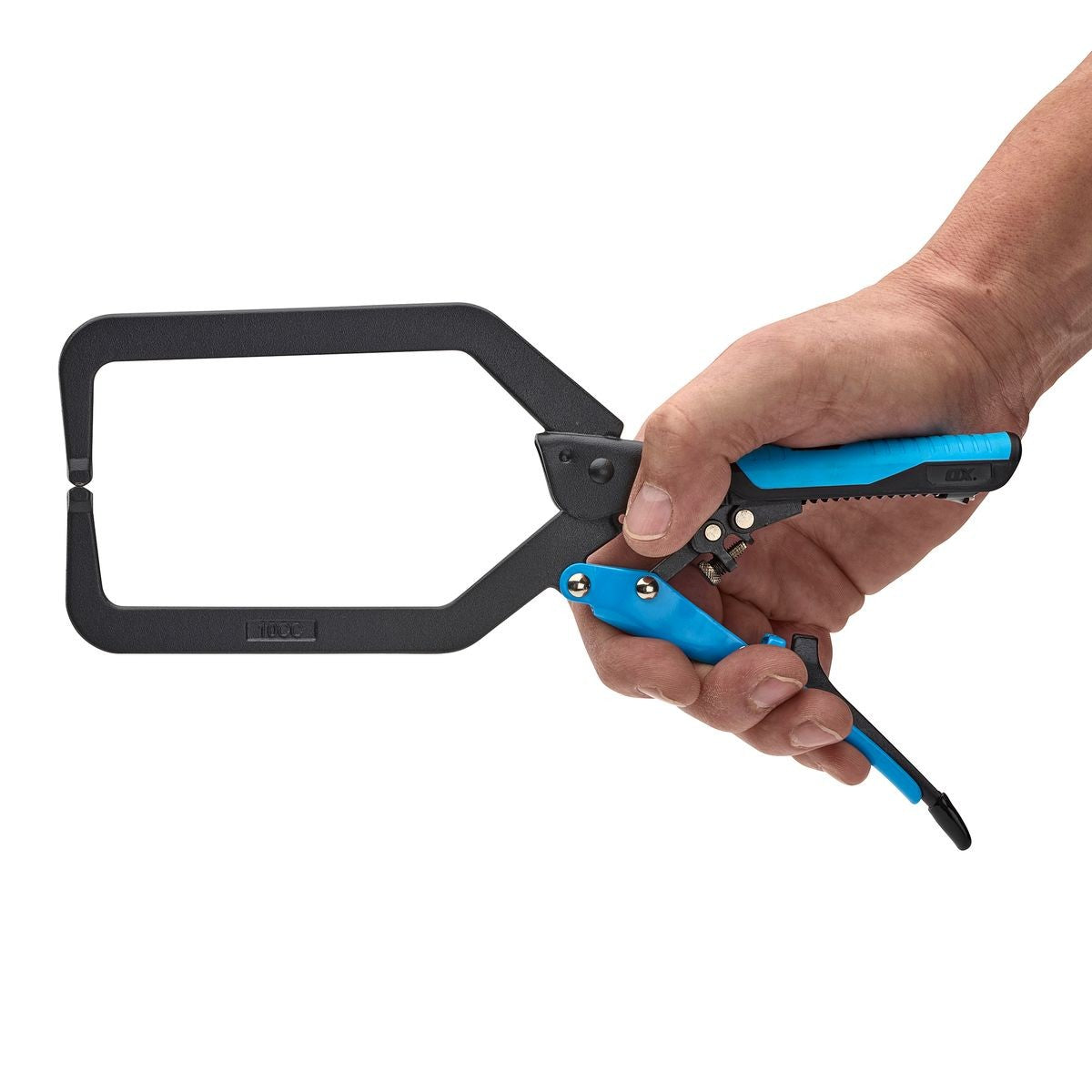 OX Auto Adjust 10-Inch Long Reach C Clamp - Gripped OX-P204402