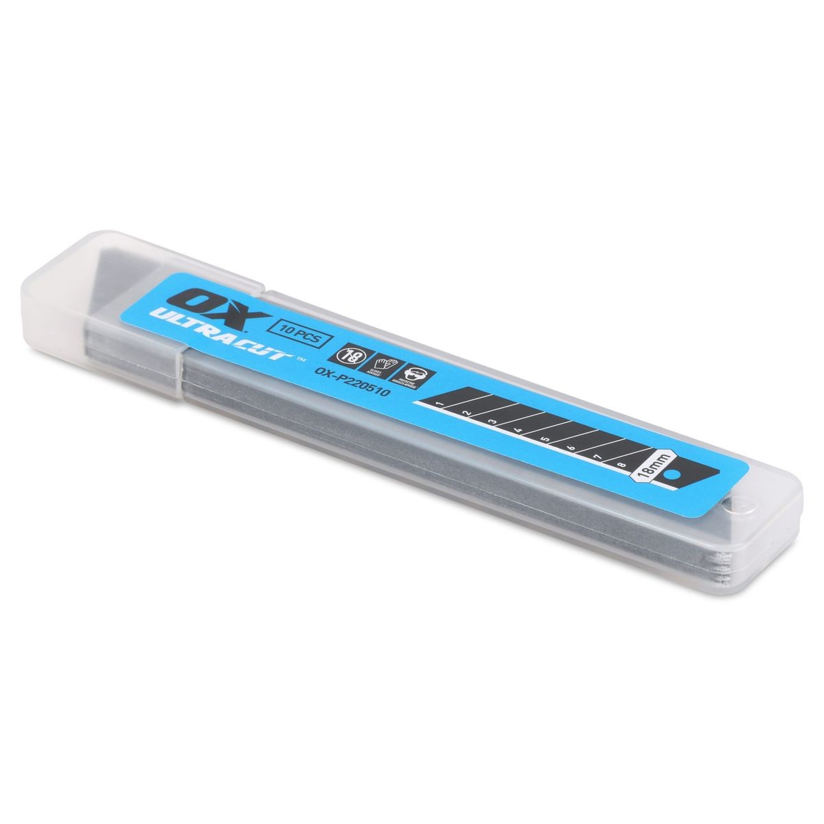 OX Snap Off Blades  SK5 10Pk  - 18mm OX-P220510