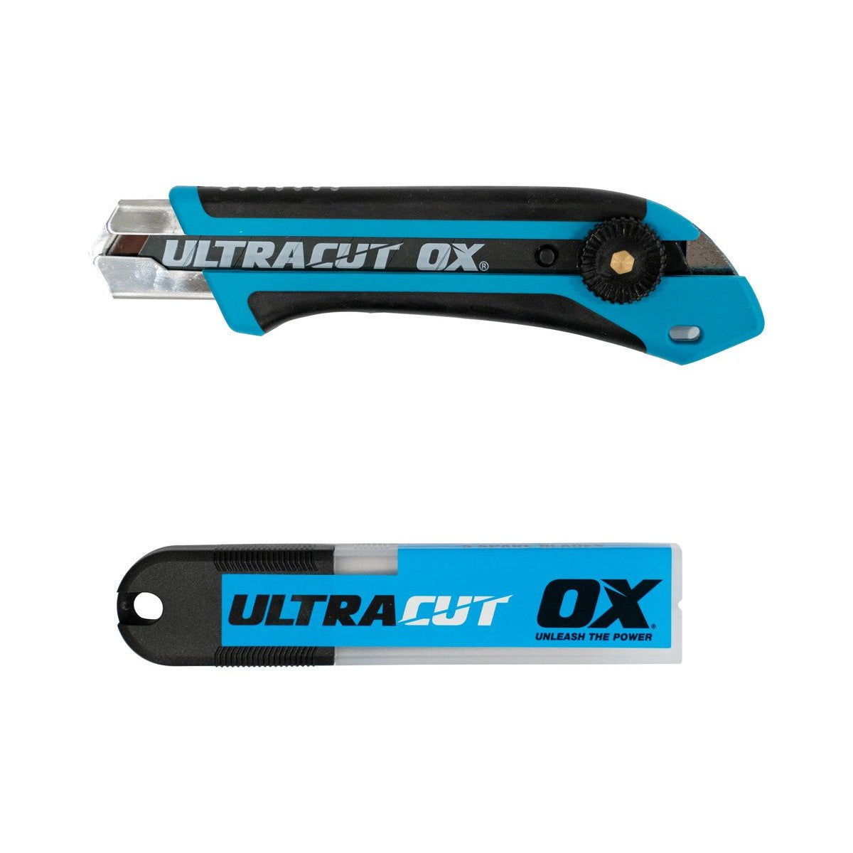 OX Pro Snap Off Knife & 5 Blades Combo Pack | 1-Inch / 25mm OX-P224625
