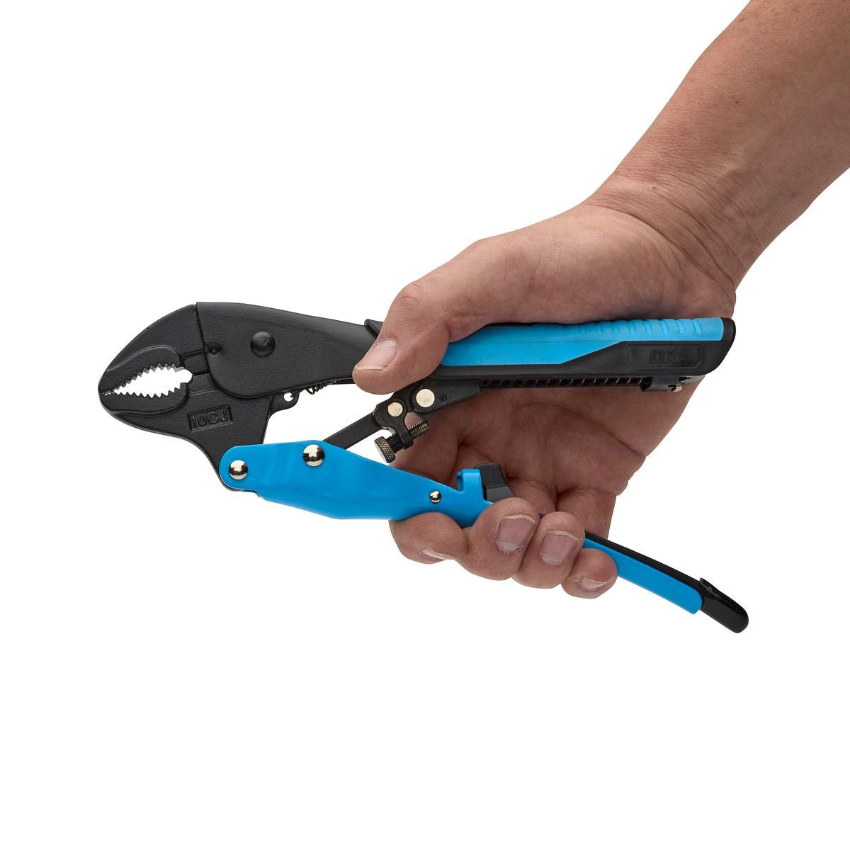OX Auto Adjust 10-Inch Curve Jaw Pliers - Gripped OX-P327302
