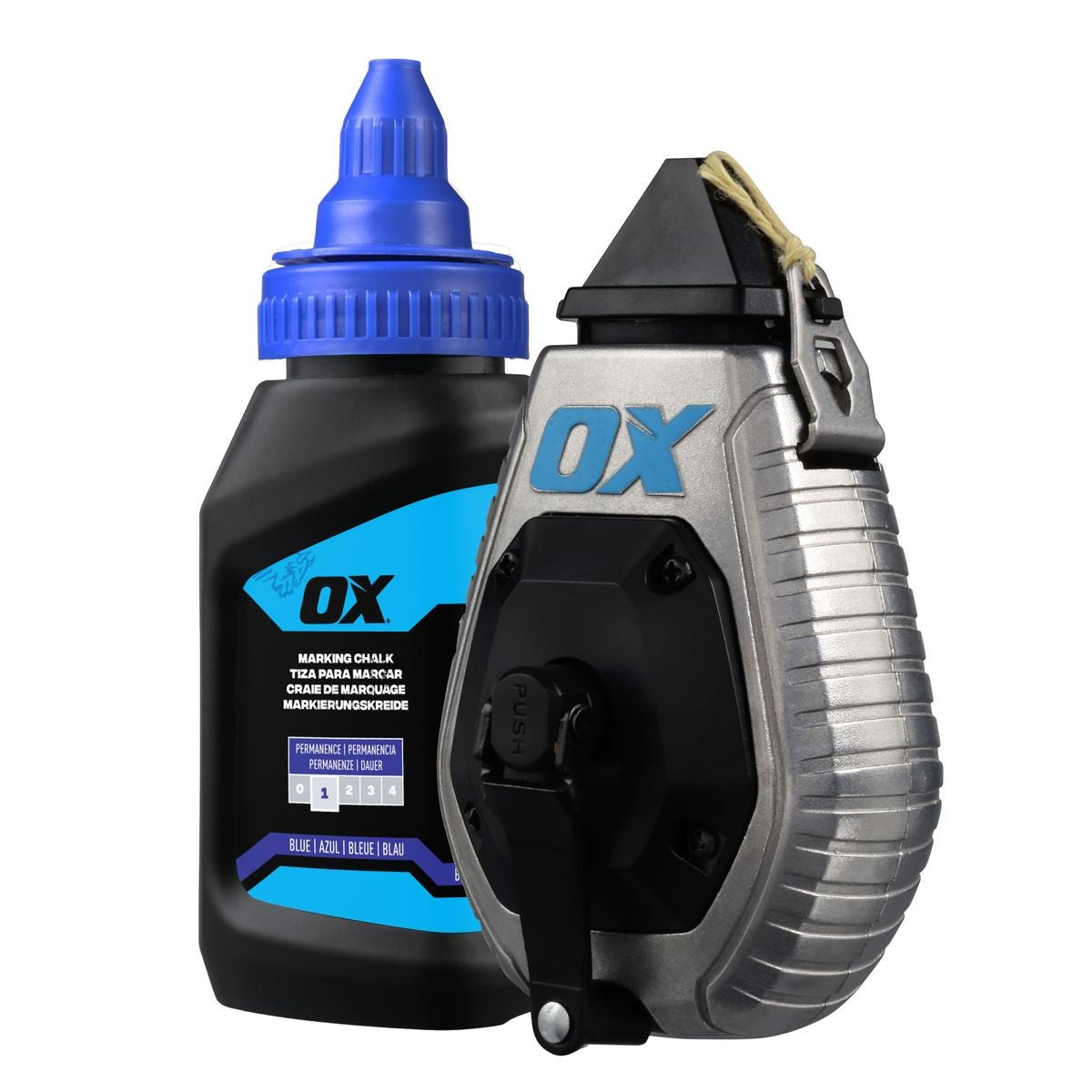 OX Pro 30m/100' Aluminum Chalk Reel Value Pack - Kevlar Bold Line / 6:1 Gear Ratio OX-P630701
