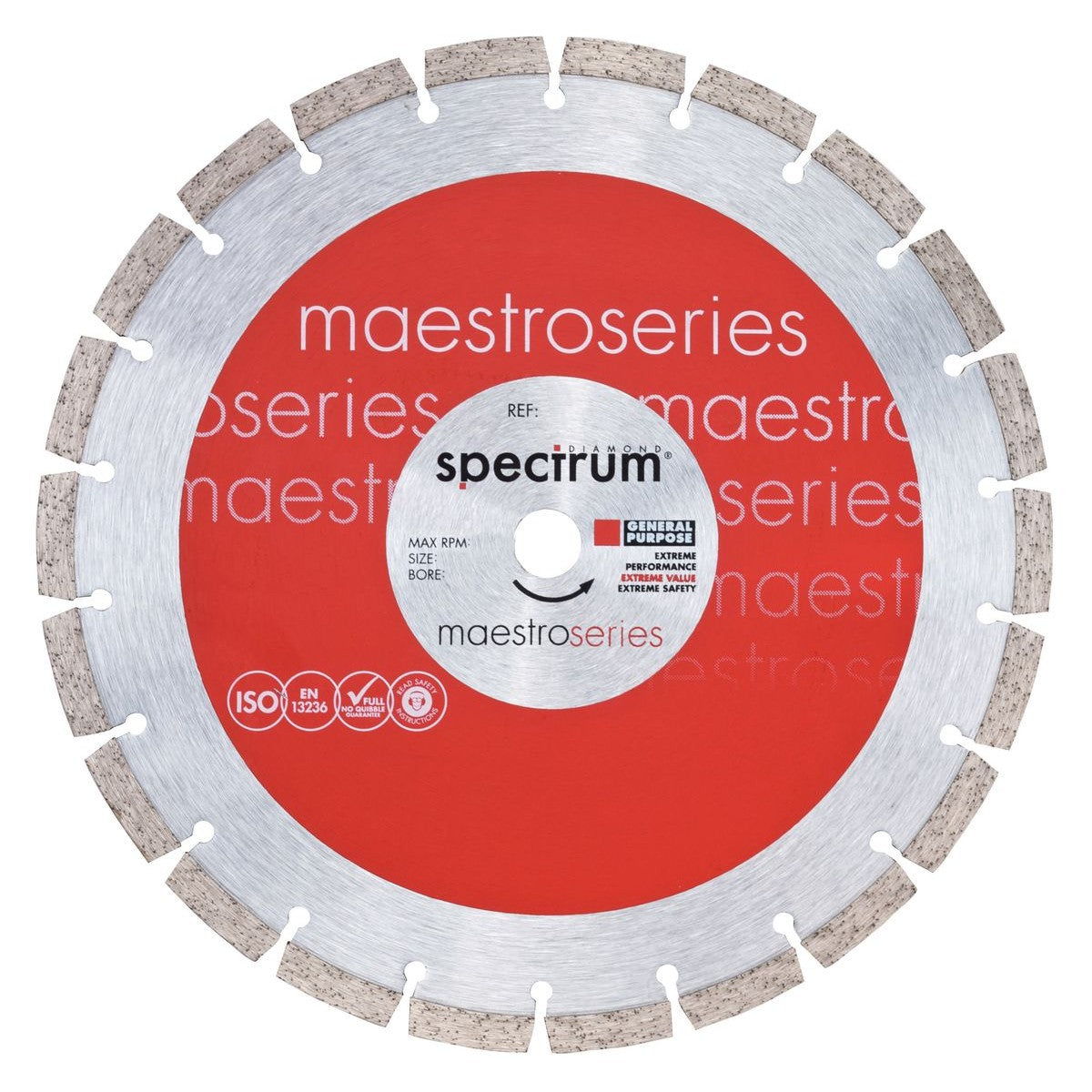 OX Spectrum Maestro 10mm General Purpose Diamond Blade - 125/22.23mm TC10-125/22