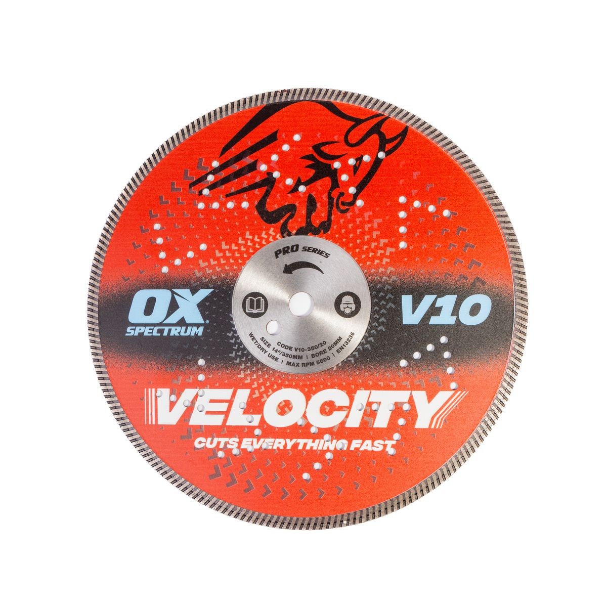 OX Pro V10 Diamond Blade - Concrete - 350/20mm V10-350/20