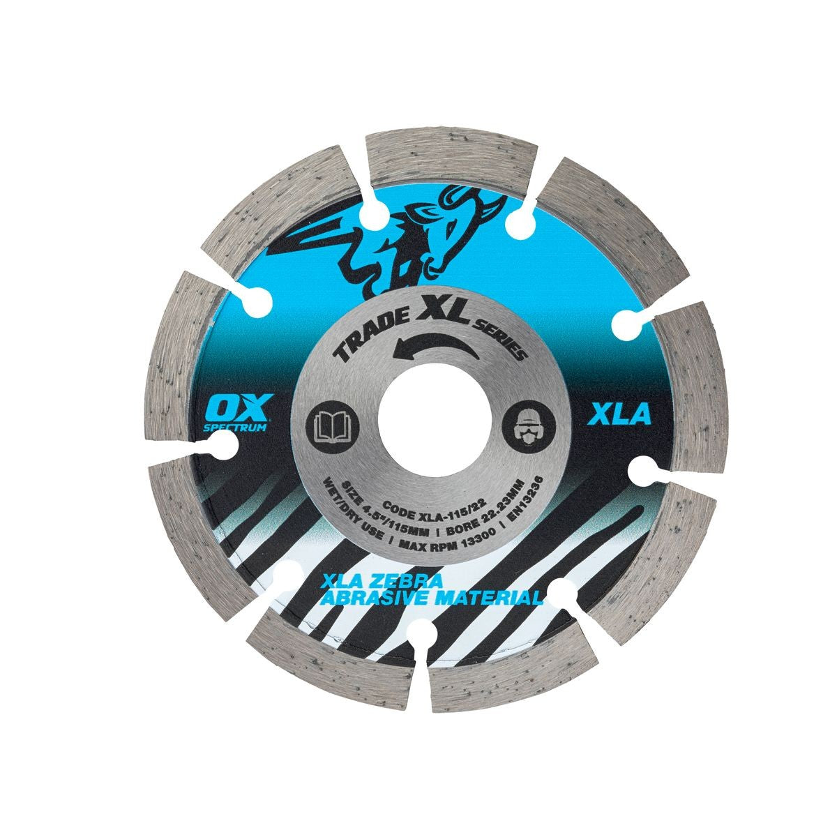 OX Trade XL Abrasive Diamond Blade - 115/22.23mm XLA-115/22