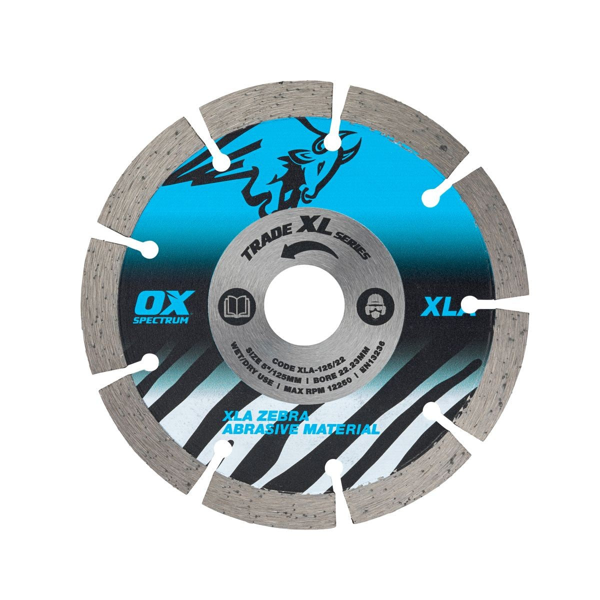 OX Trade XL Abrasive Diamond Blade - 125/22.23mm XLA-125/22