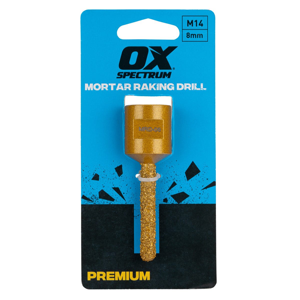 OX Premium Mortar Raking Drill M14 Fitting - 8mm MRD-08