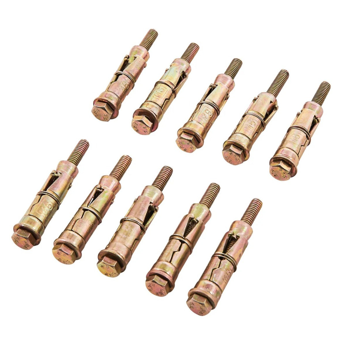 Amtech 10 Piece M6 X 60mm Expansion Bolts S5915
