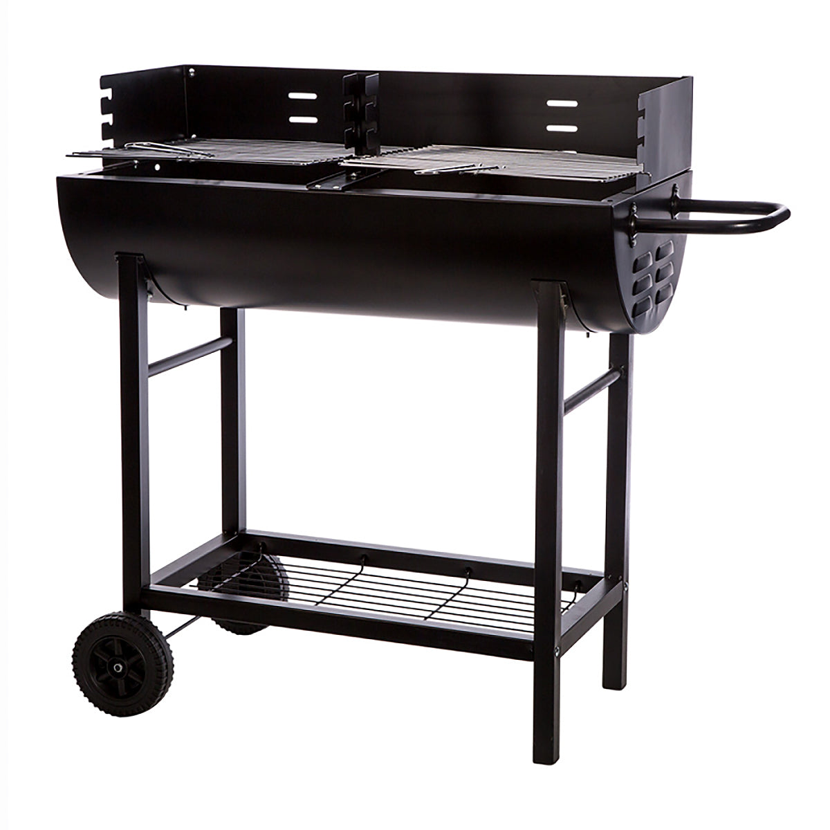 Kingfisher Half Barrel Steel BBQ OUTBBQ
