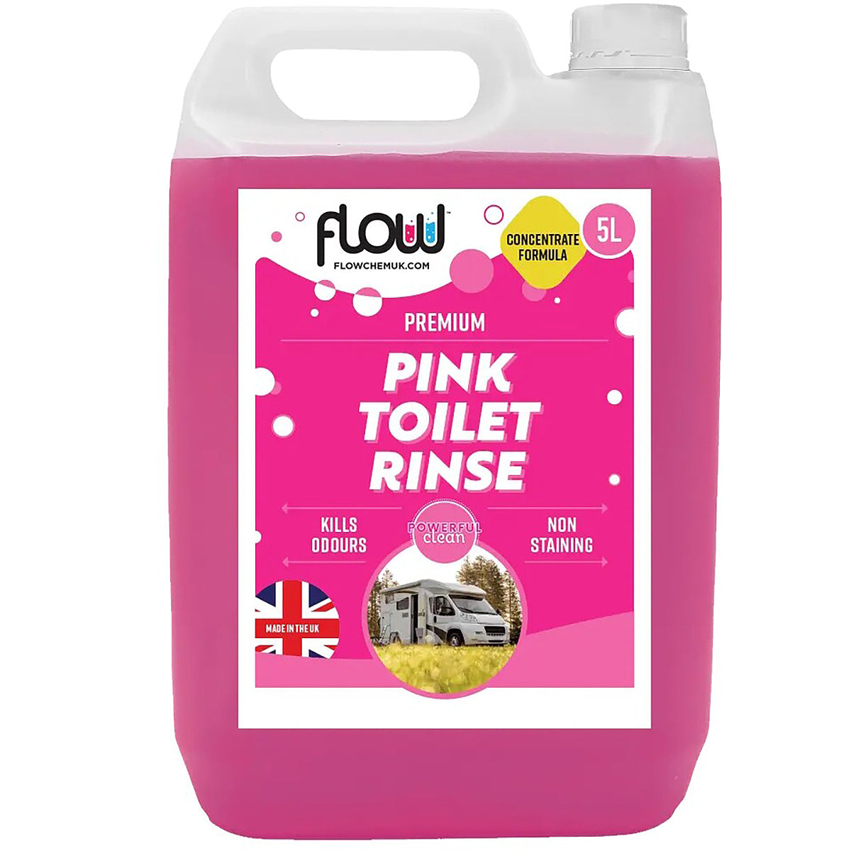 Flow 5L Pink Toilet Rinse PINK5L