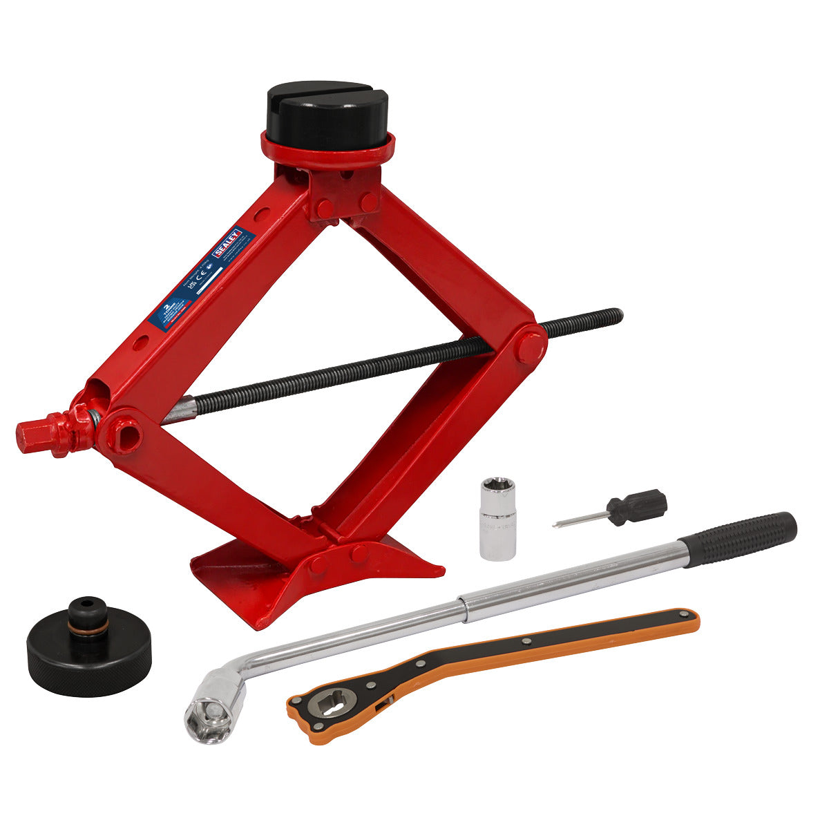 Sealey Heavy-Duty Scissor Jack Kit 2 Tonne 59M