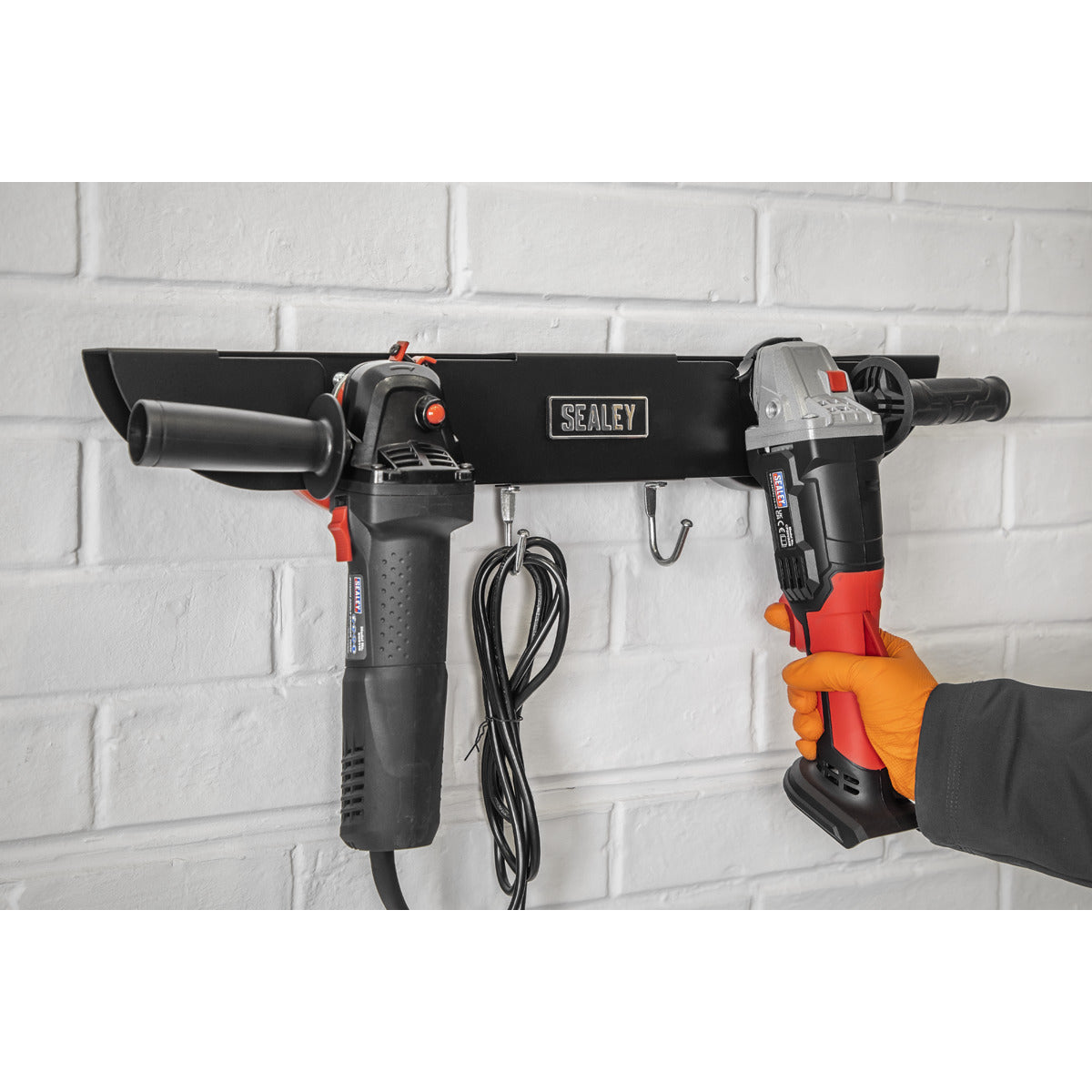 Sealey Angle Grinder Storage Rack 2-Bay AGSR2