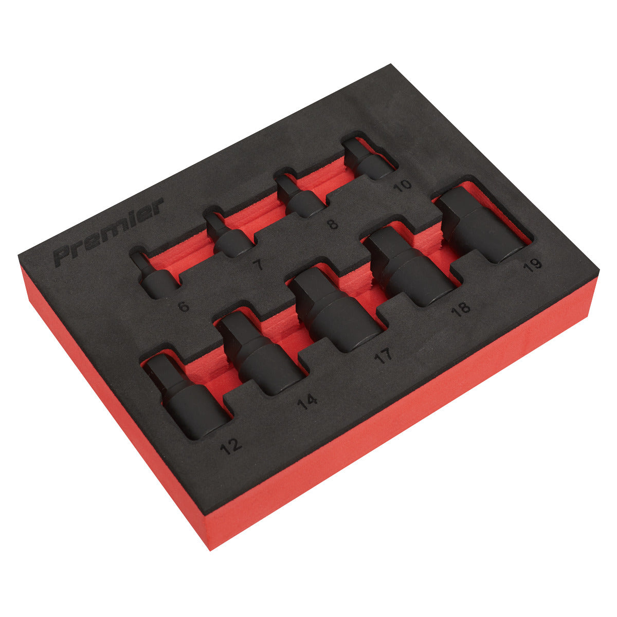 Premier Low Profile Hex Impact Socket Bit Set 1/4" & 3/8"Sq Drive 9pc AK5525