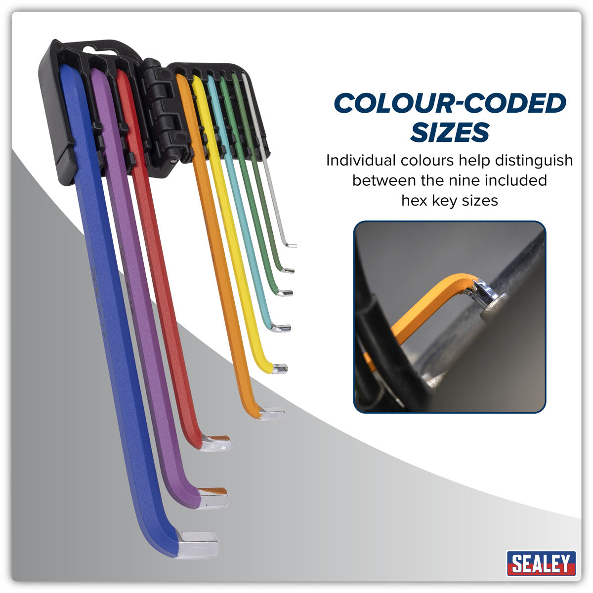 Premier Extra-Long Stubby Element Hex Key Set 9pc AK71740
