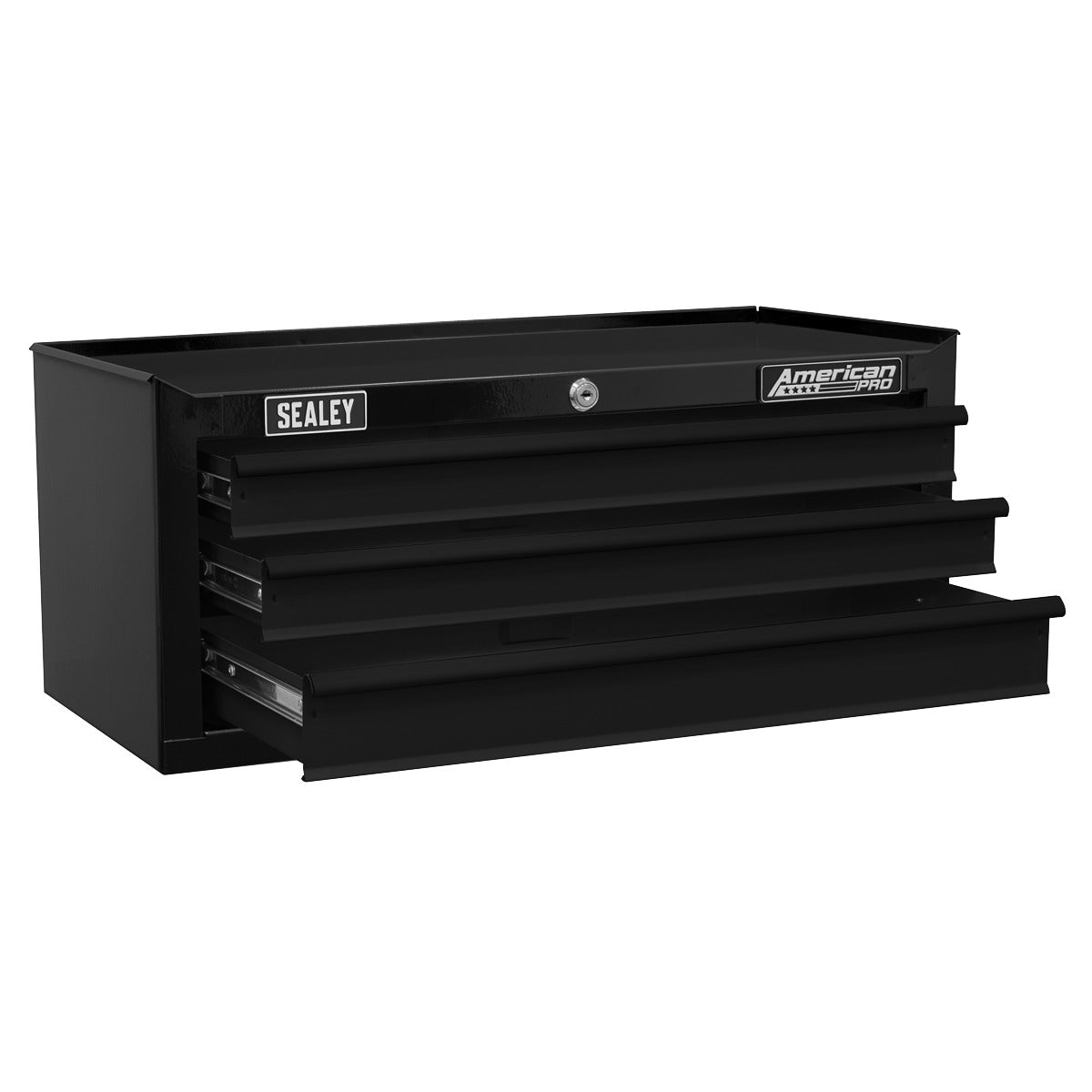 American PRO Mid-Box Tool Chest 3 Drawer - Black AP22309BK