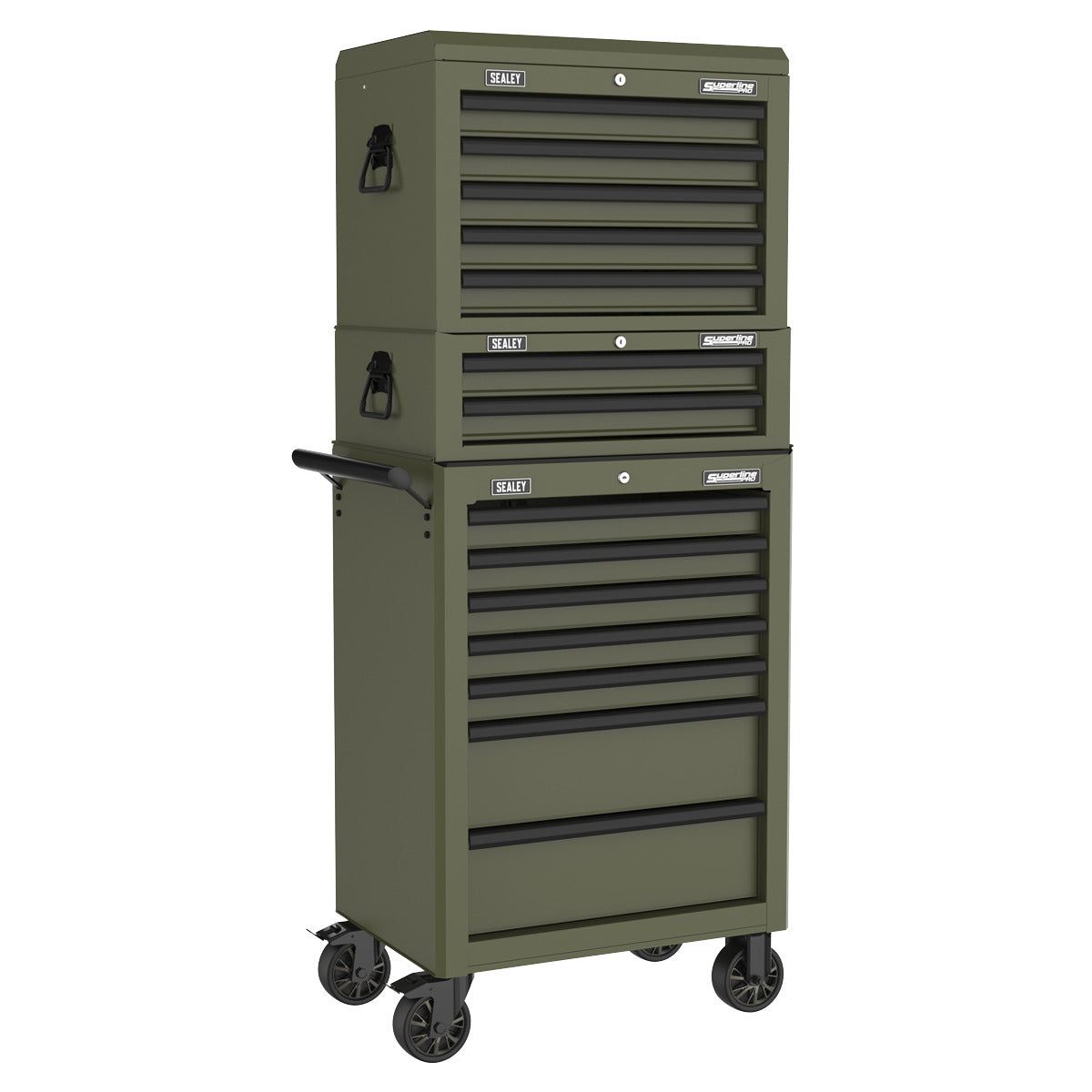 Superline PRO Mid-Box Tool Chest 2 Drawer - Khaki AP26029TK